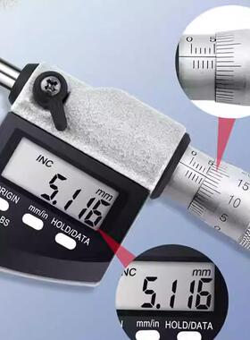 尺腰千分尺025mm数显鼓外径千分尺0.001m-m壁厚千分螺旋AXV测微器