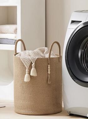 脏衣篮收纳脏衣篓篮编织收客纳筐家居被子PVJ草编杂物筐储物厅子