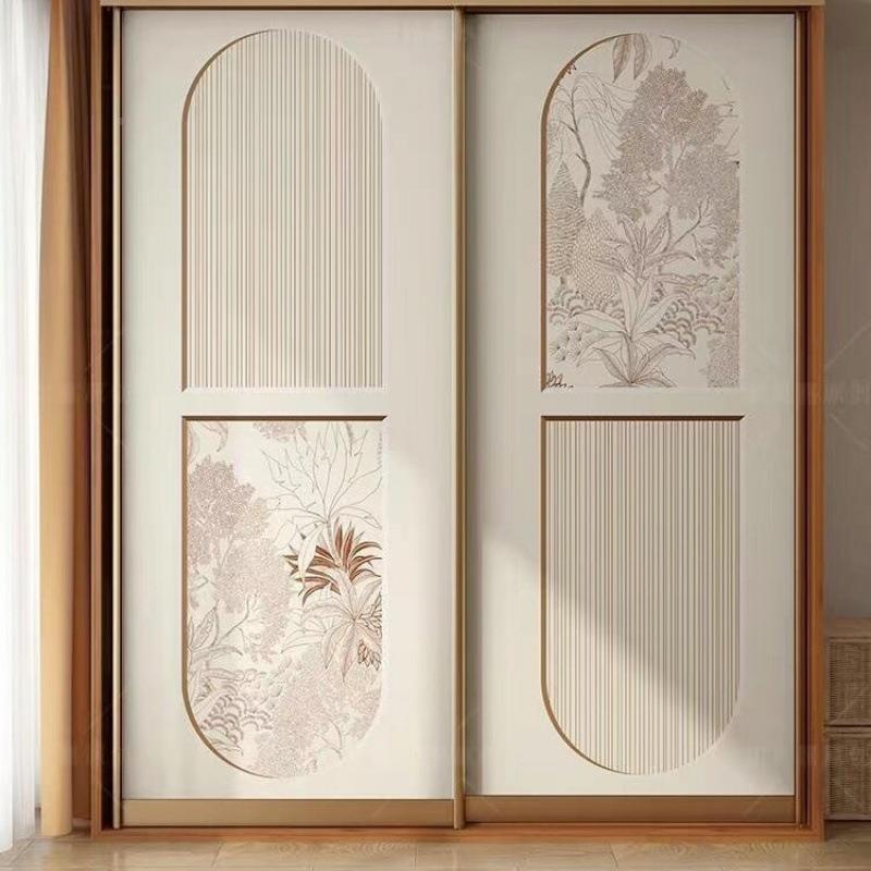 凯贝贴纸美式卧室2RfdsEDa推拉衣水柜玻璃门改嘉造翻新卫生间门自