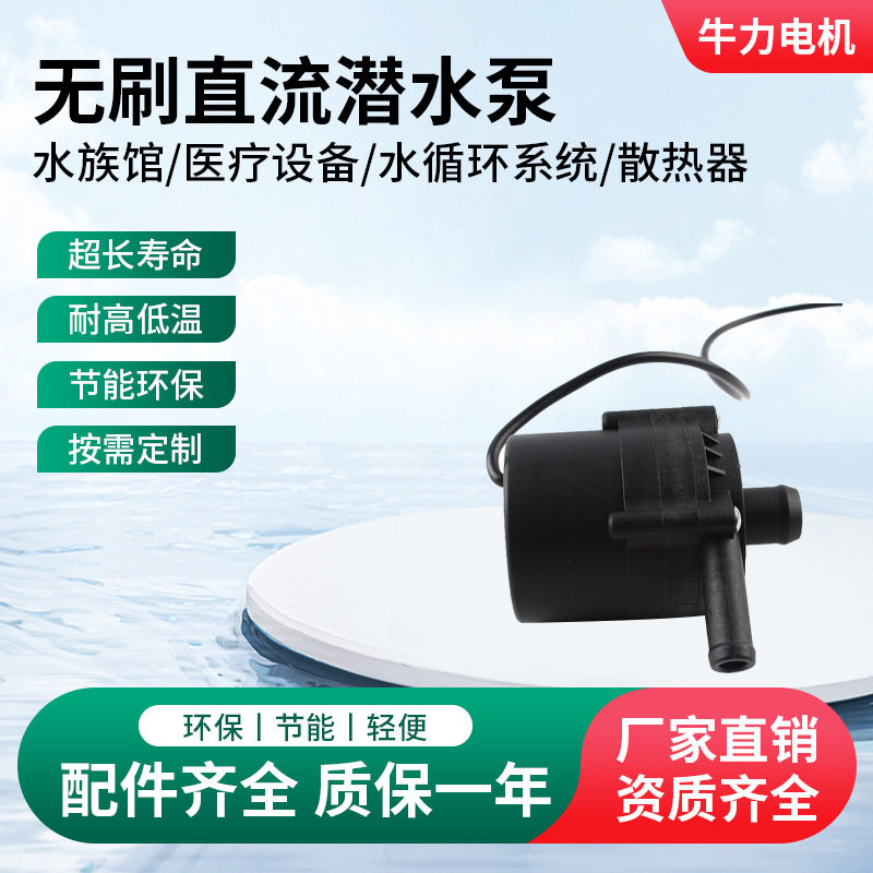 直流无刷潜水泵DC12V水陆两用抽水泵洗澡增压泵恒压自吸抽水机