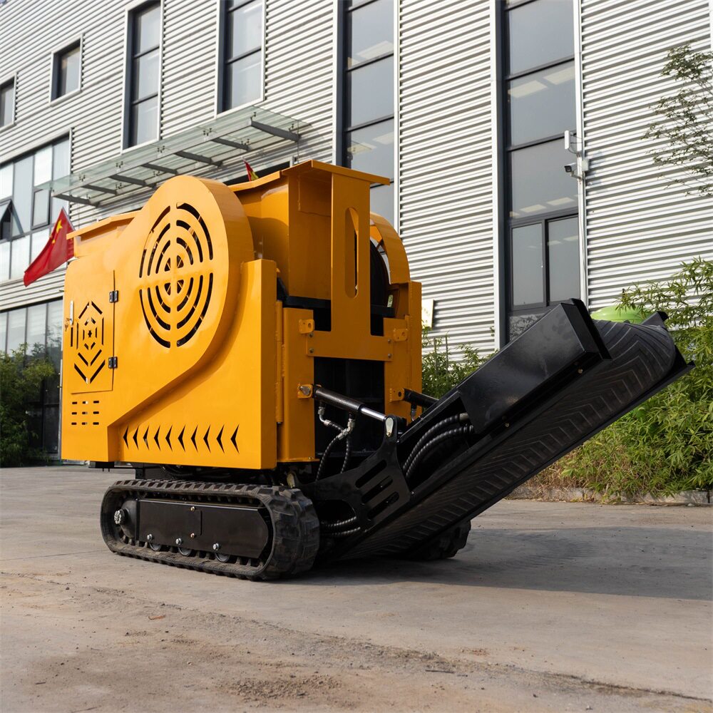 HTJC430石头破碎机 小型履带式沙石粉碎机建筑工地用移动式碎石机