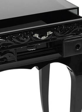 bocadolobo奢华实木梳妆台设计师高端梳妆桌别墅卧室带镜化妆台