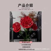 型仿真庆玫花evA10001a防水防晒瑰婚装 饰手工商场玫瑰感表白布巨
