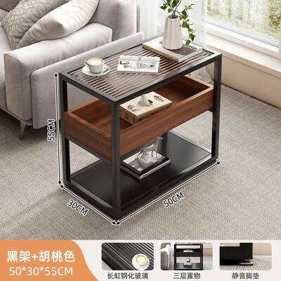 沙边边bj0124-1柜移动小户型几茶桌厅家用带轮客茶几简约现代阳发