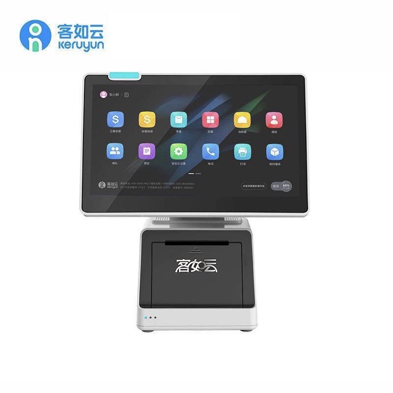 客如云刷机版系统双屏收银机终身系统超市一体机餐饮零售收款机