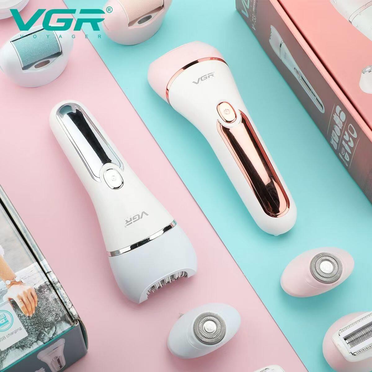 VGR733可全身水洗剃毛器可携式电动拔毛器洗脸六合一女士除毛器套