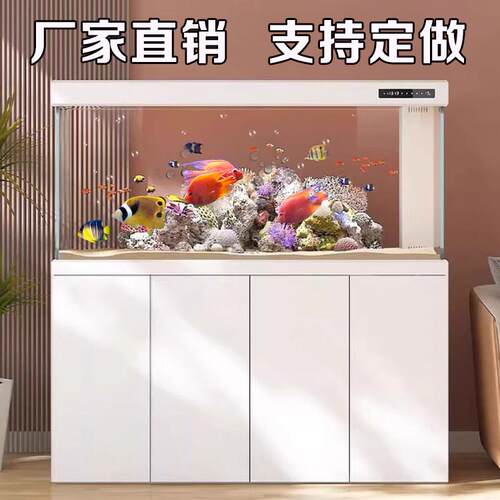 红龙缸客厅家用中大型超白玻璃生态水族箱底滤懒人免换水智能鱼缸