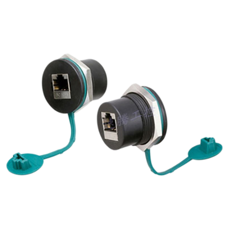 面板安装型中继插座NW080-30S-C6/C6A/C5E网络转接头U09A-AF-AF-B