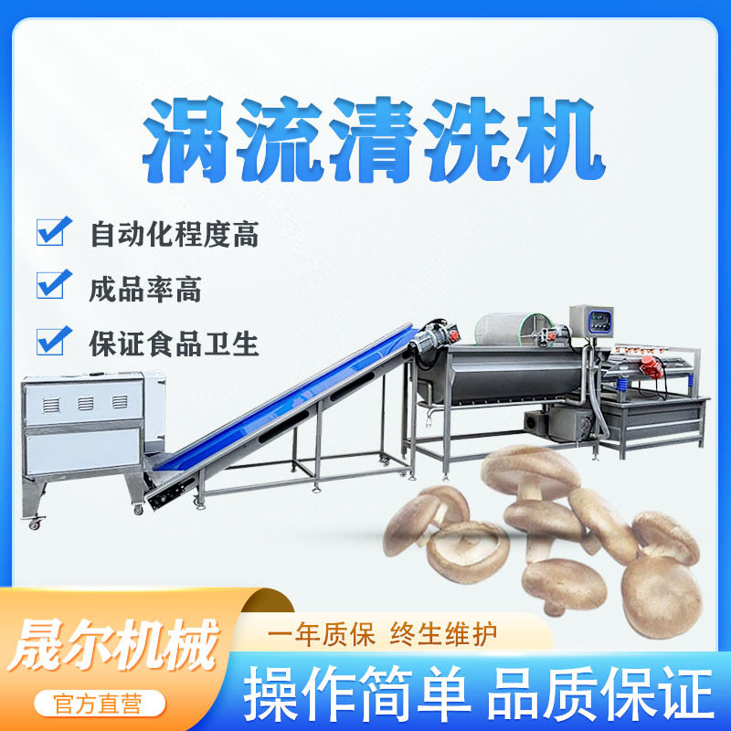 净菜加工流水线 蔬菜涡流清洗机 连续式豆芽水流冲洗机