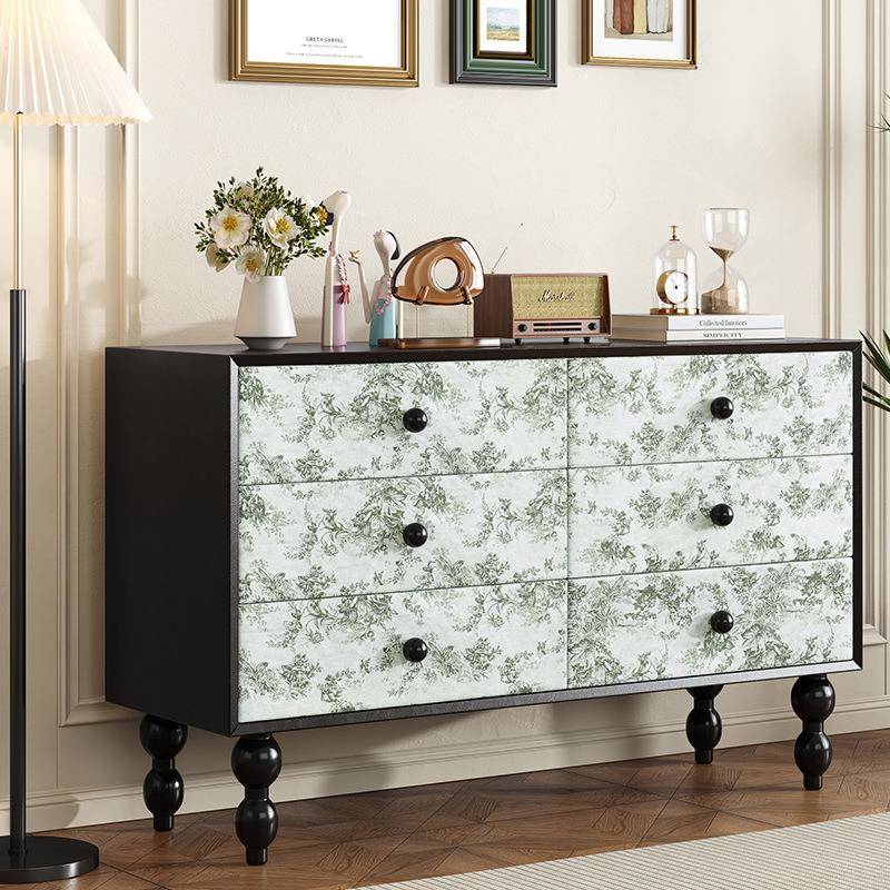 现代简约轻奢储物收纳斗柜组合法式复古实木电视柜小户型客厅家用