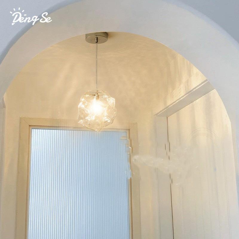 冰块小吊灯现代简约走廊过道玄关创意个性入户装饰氛围卧室床头灯