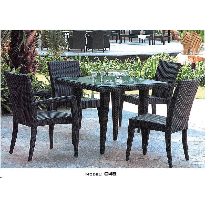 户外休闲餐桌椅组合 阳台酒店庭院咖啡厅手工藤编家具藤椅三件套