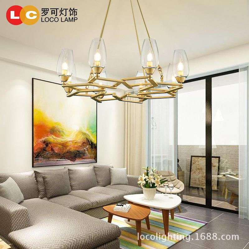 后现代百变造型客厅吊灯创意个性艺术餐厅卧室玻璃Chandelier灯具