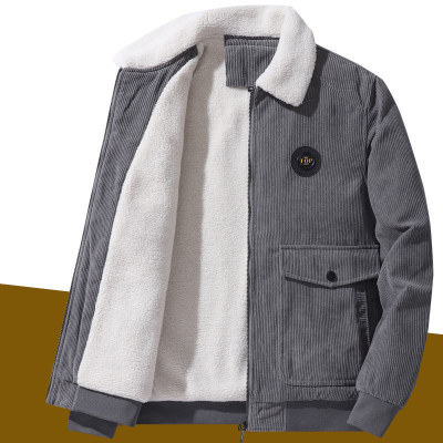 春秋冬新款羊羔绒加厚爸