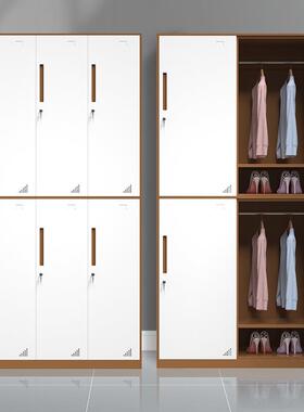 钢制KL*6632更衣物柜工厂员工鞋柜宿舍储铁皮收柜带锁多门柜浴室