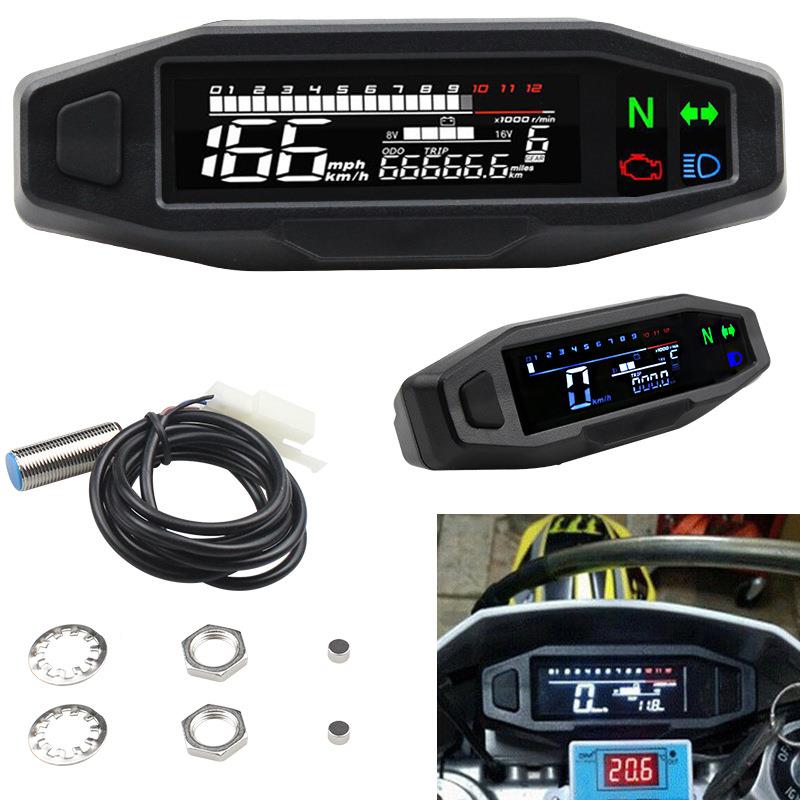 摩托车车改装仪表Z1000仪LCD色数字液显示屏彩仪表晶越野迷你液晶