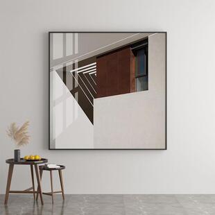 正方形现户代简装饰画入主玄极关走廊挂画客厅餐厅卧室艺EM-1853