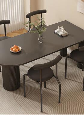 沃顿桌岩板法式奶油网红椅餐桌合餐小户型家用75277岛台一体现组