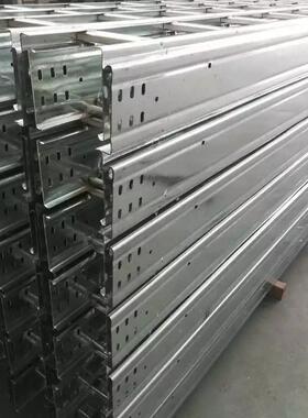 定制铝复合WUX金电缆桥桥架镀锌盘式托网格架大跨距合金属桥架