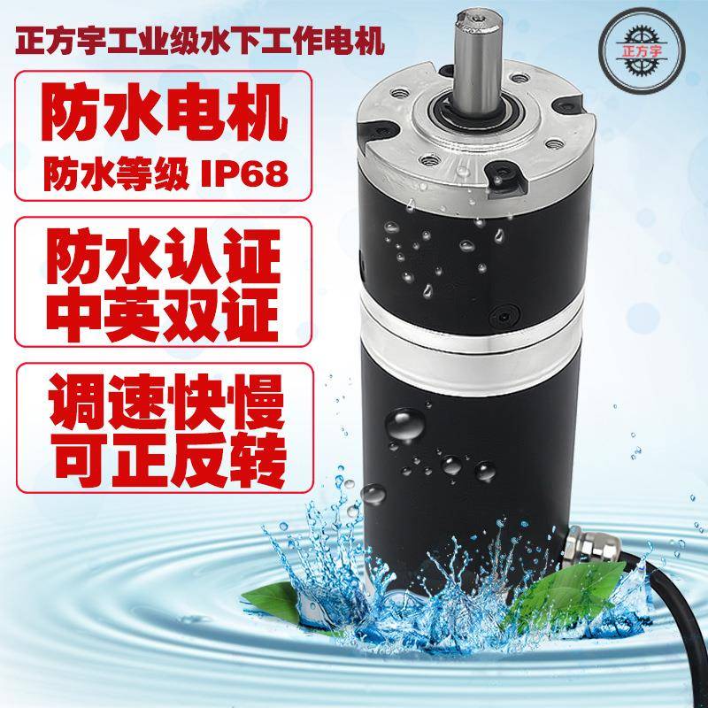 ZFY60-107防尘行星减速直流IP68防水电机大负载扭矩24V水下电机