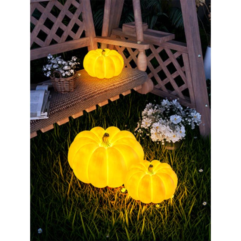 景观庭院南瓜落地灯户外防水小区花园灯太阳能可悬挂手提氛围灯具