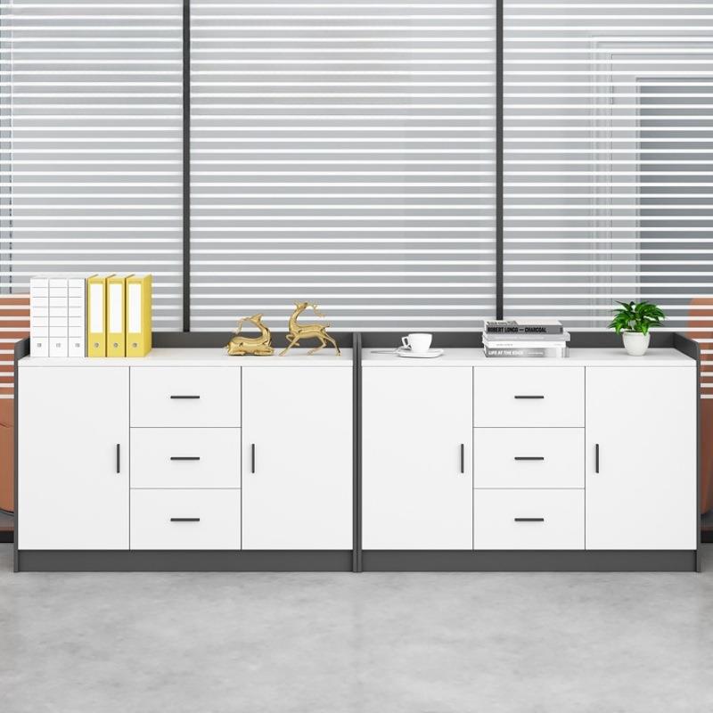 矮柜会议室茶水柜办公室办公柜子文件柜隔断柜带锁储物柜打印机柜