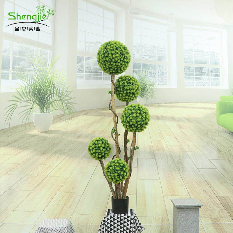 仿真绿植套装组合室内仿真球树仿真草球真木杆仿真树北欧仿真绿植