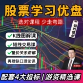 优盘发货新手炒股k线视频短线游资4大指标股市入门新手股票学习盘