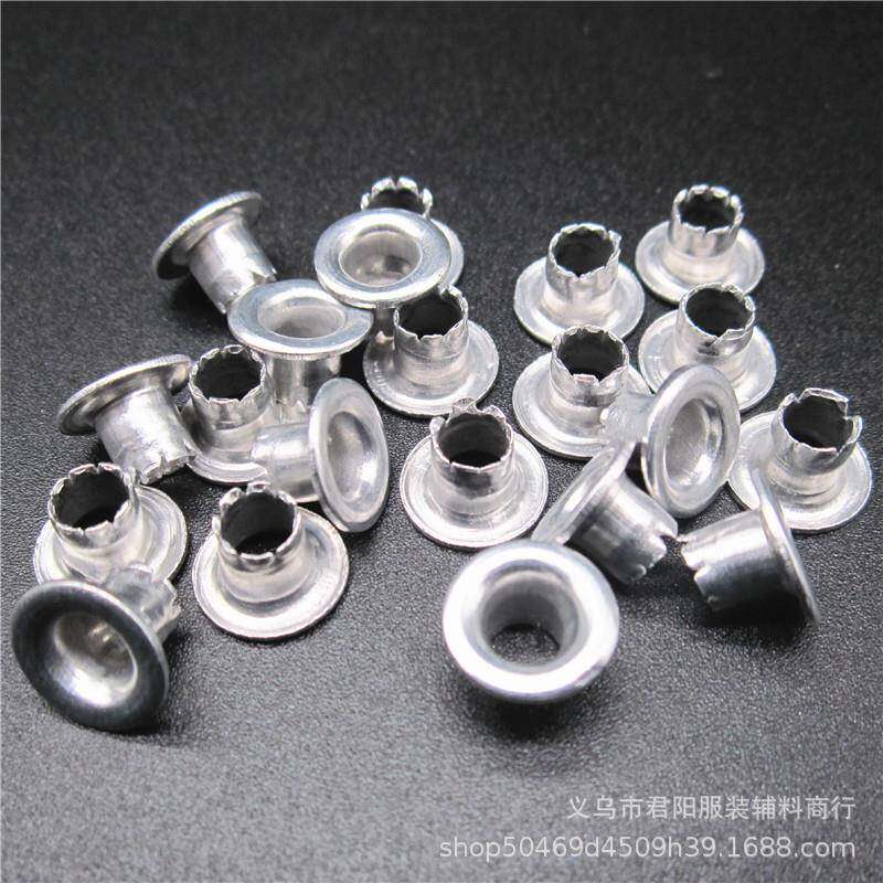 现应开花脚GZB铝货气眼鞋材汽眼鸡按供斤称开花眼脚鞋眼