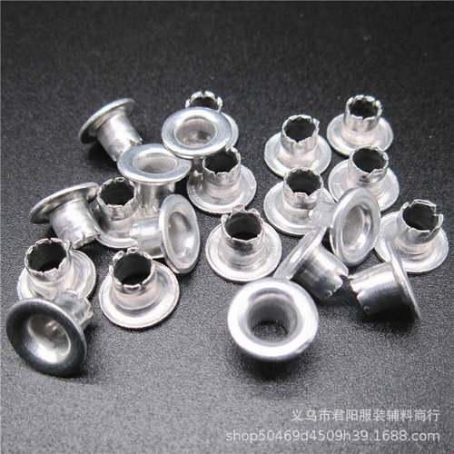 现应开花脚GZB铝货气眼鞋材汽眼鸡按供斤称开花眼脚鞋眼