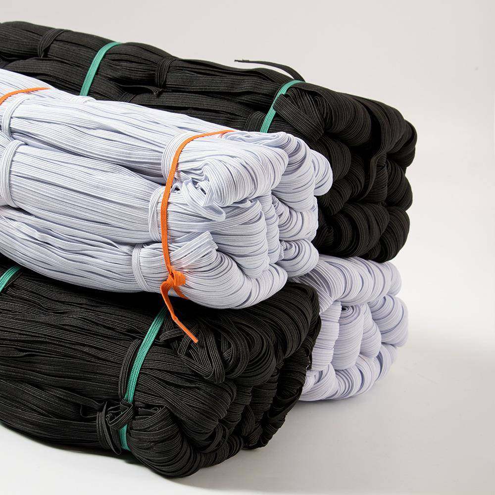 低紧价走马橡根黑弹力松带料服白辅501装可调节绑带厂家现货橡筋