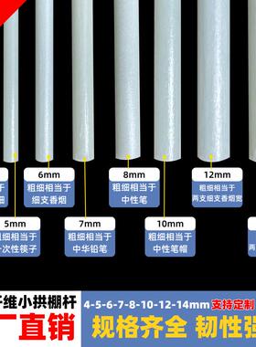100小拱棚棚支架拱杆XKL竿农大内棚套棚骨架玻璃纤维根杆地膜园艺