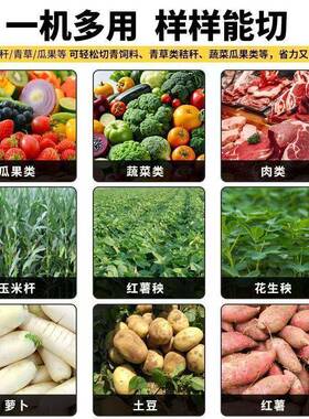 碎菜家机铡草饲料切菜机蔬菜养殖机不锈钢用用碎切EQJ机碎喂鸡粉