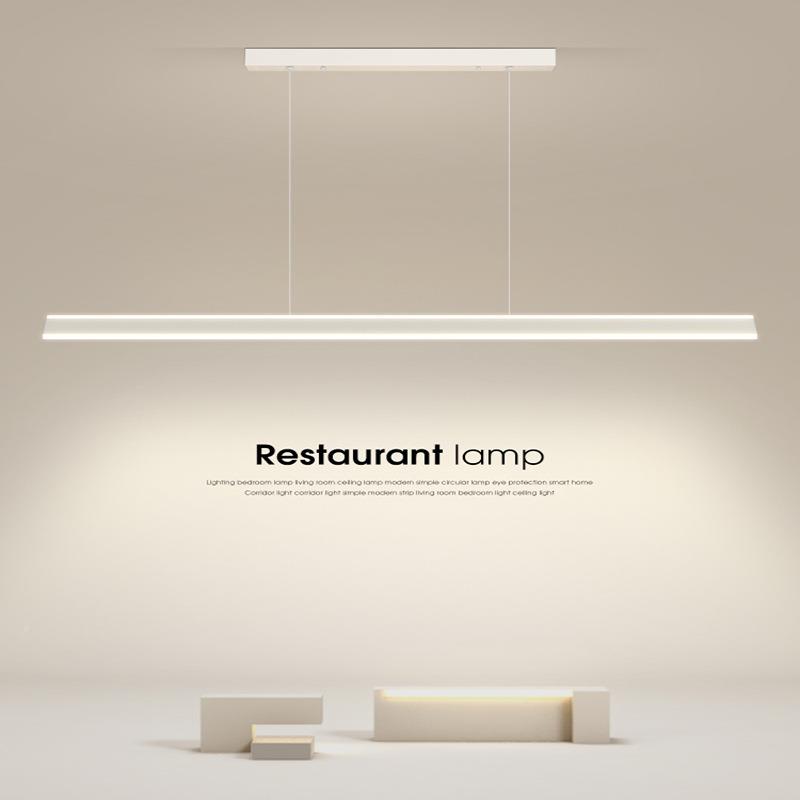 极简餐吊灯简约现代长条轻奢大气时尚智64775台能厅网红吧上下光