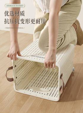 脏衣篓家用可放折叠大脏容量带轮SAQ卫生浴室衣服收纳筐换间洗衣