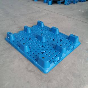物吹塑九脚塑料托潮盘110塑胶OVR卡板加厚流叉车2平板仓库防栈板