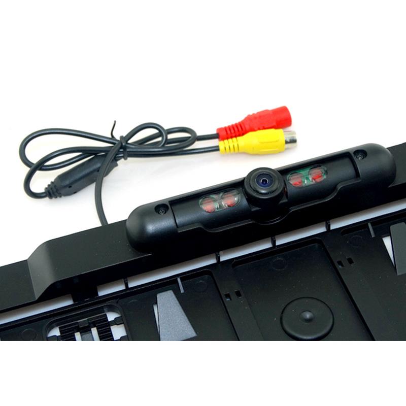 新款欧洲车牌可视车摄像头高载清夜视红外车摄像头框倒BYC-0168倒