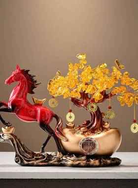 元宝马上有礼钱摆件高档#9335868招财客厅电品视柜办公室装饰乔迁