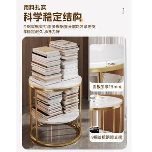 小圆桌床头柜2桌025新AUF款 直沙边几轻奢感茶几边桌床头发置物架