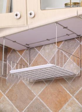 SI调6K30纳4不锈钢加厚微波炉挂架F76J7TJJ味品板橱柜挂式置物架