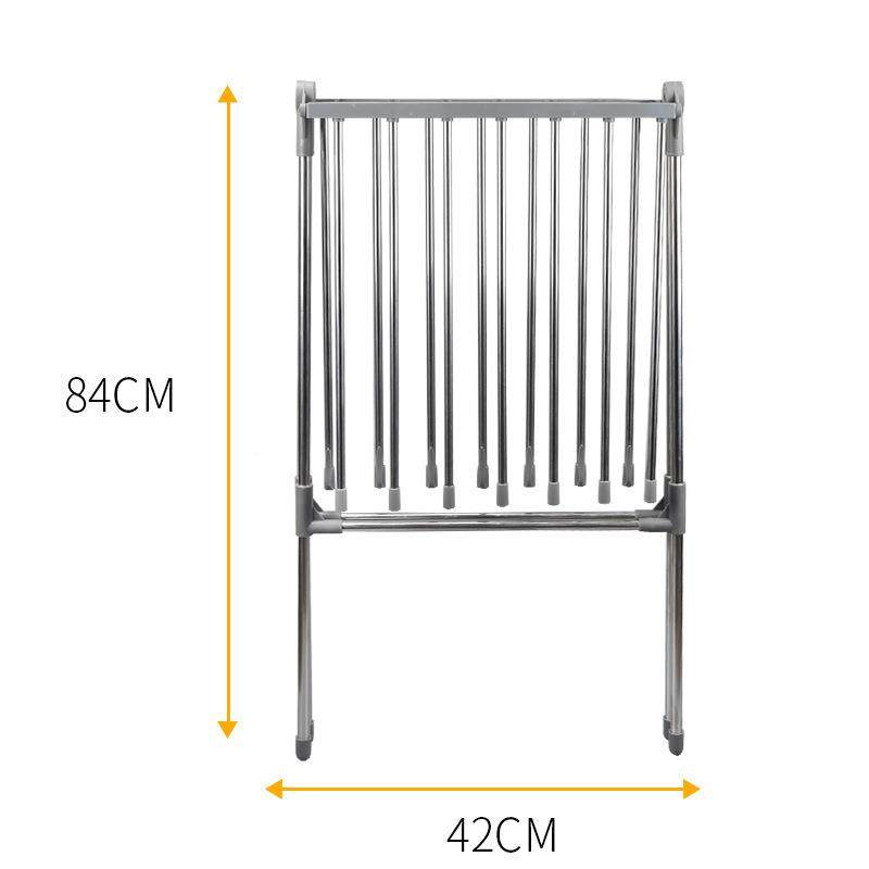 新品可动锈钢折叠晾架移创意翼型晾衣杆室内衣不窗台落咨询客服地