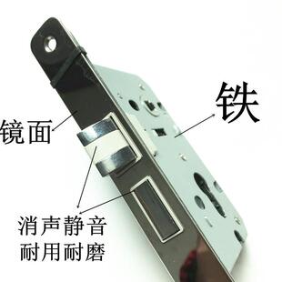 585室内门弹锁房间卧室木门018mm消音重0簧PBS锁体机械执手锁具配