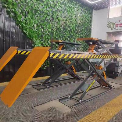 厂家大剪升升降机子母式汽车剪式藏免挖槽超薄机举举升16589地机