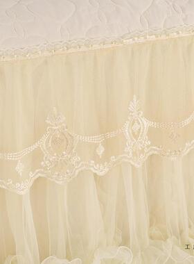 公主风全包床头罩蕾丝刺绣F5M7HTT9花边防罩保厚软包床头护罩防加