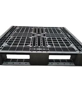 格田字托盘黑色板塑料卡板周转塑胶卡板垫防潮网板HCQ叉车仓库栈