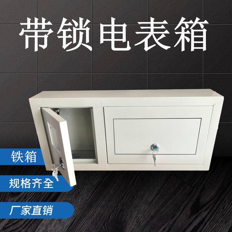 电表箱盖板带锁单项全铁横式12回路防盗明暗装空气开关保护布线箱图片