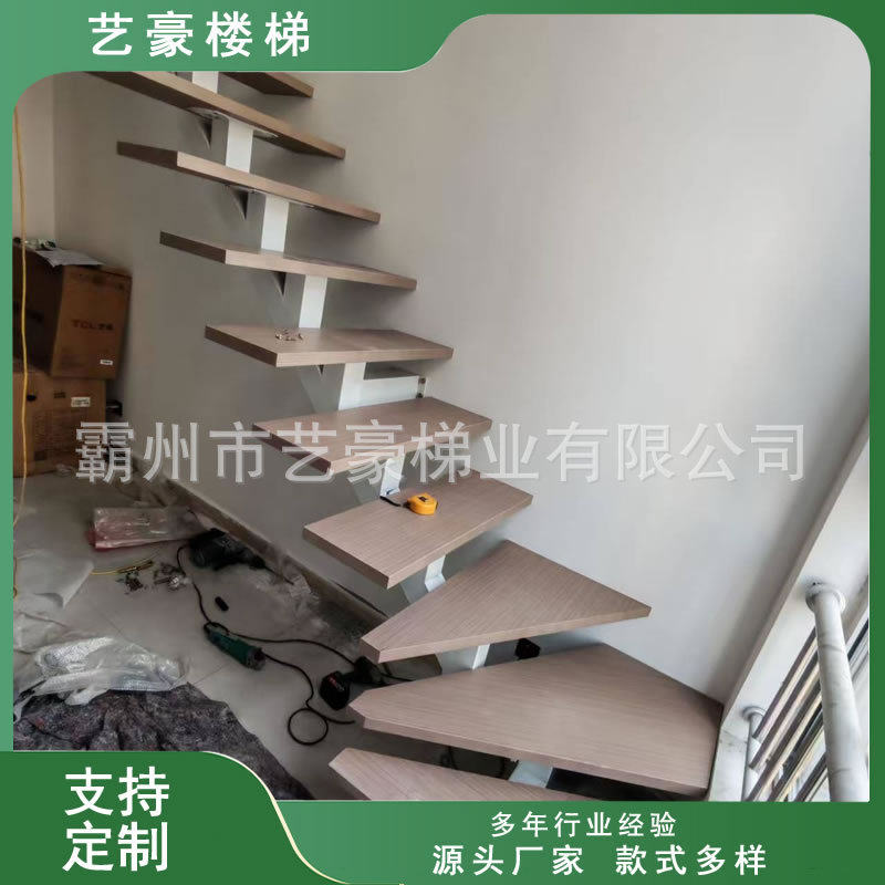 重型工业单梁钢楼梯防火防锈镀锌处理室内外皆可用可定制尺寸