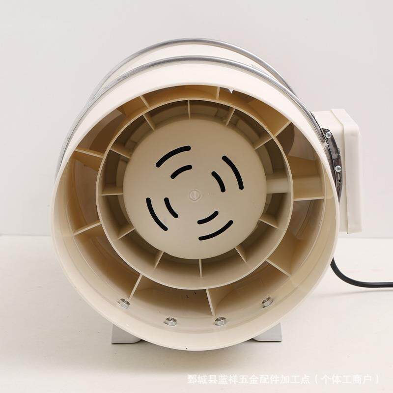 斜流风机道YL-150管通风机换气风扇厨房卫风生间换气抽机排风扇大