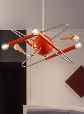 MOAS室后现代包豪斯中古风艺F术90创意餐个性客厅厅卧书房橙色吊