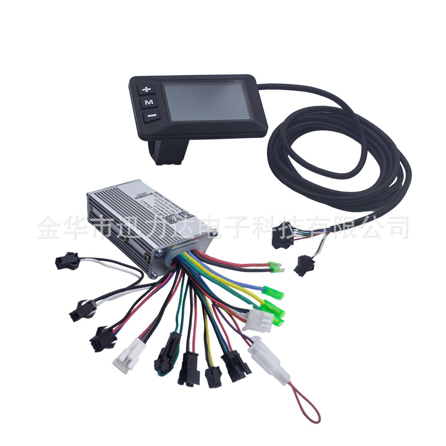 L电动自行车滑板车CD液仪表刷控无制晶16113器电量速度显示彩屏款